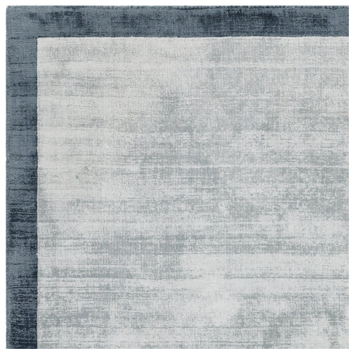 Slade Rug Border Silver/Grey